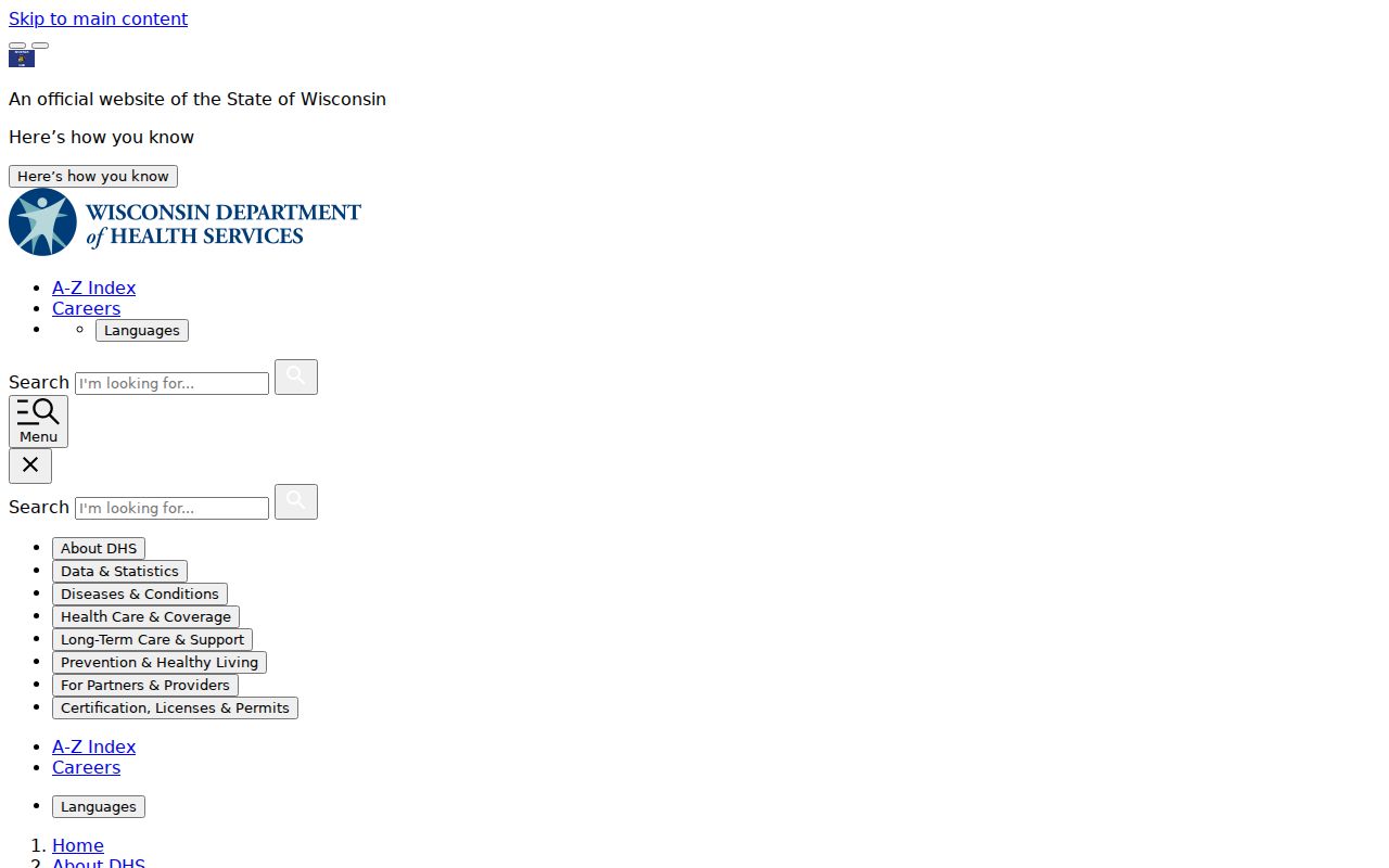 Wisconsin resident lookup: DHS vital records applications for certificates